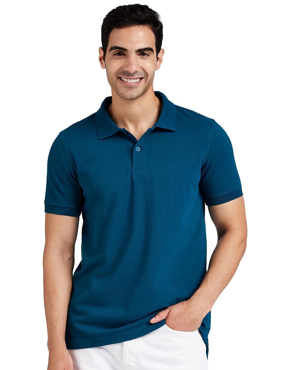 Symbol Men's Cotton Rich Solid Polo Tshirt | Collar Tshirts |